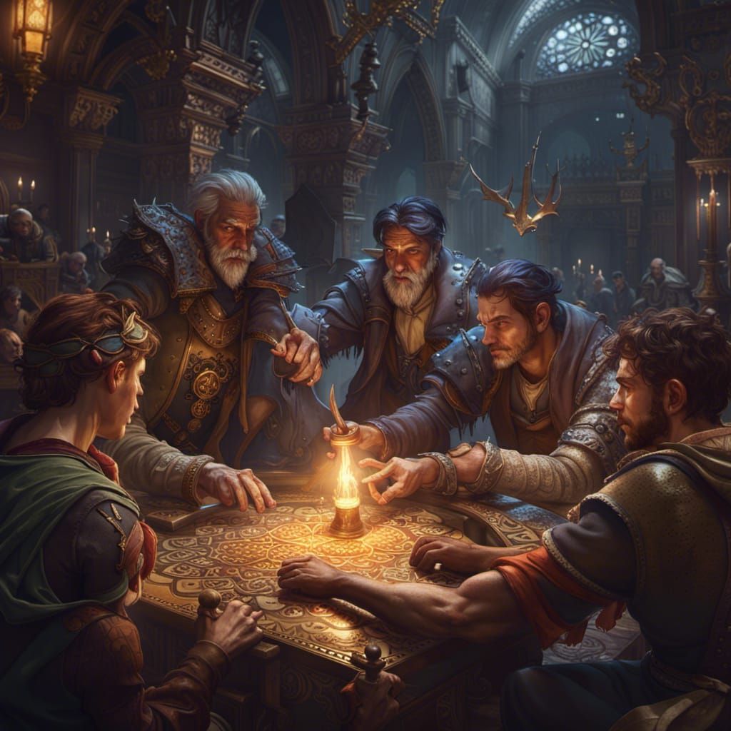 Friendship Day in Dark Fantasy Style