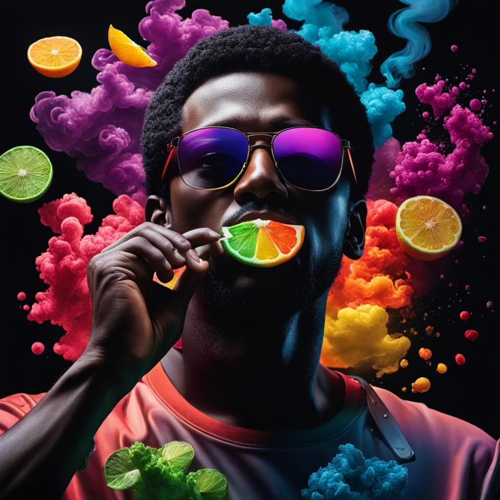 Aroma as Colorful Light Seen by Blind Man