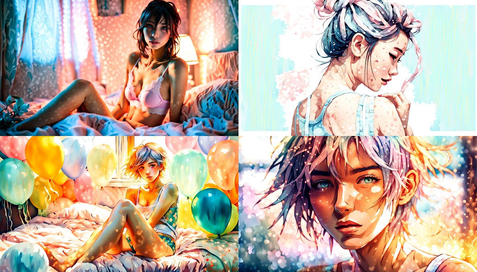 Anime Tomboy in Underwear: A Pretty Woman