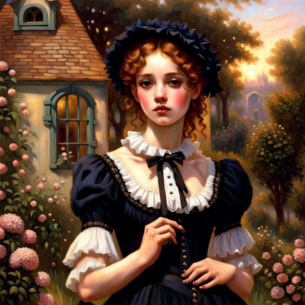 Gothic Victorian Cottage in Golden Hour