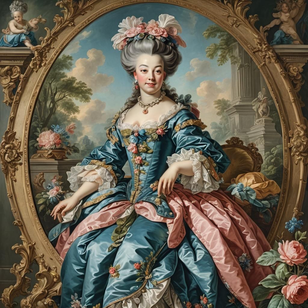 Rococo Portrait of a Lady