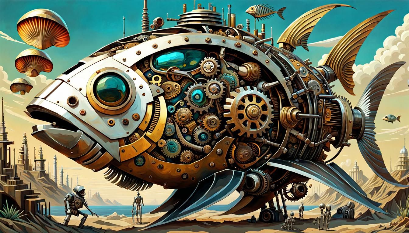Steampunk World Maker: Scrap Metal Mechanical Shell