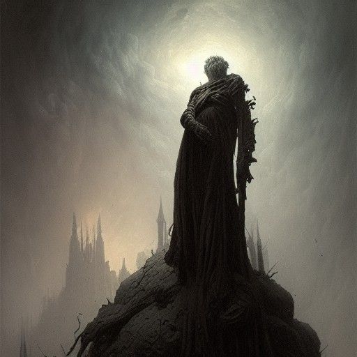 Infernal Landscape in the Style of Gustave Doré