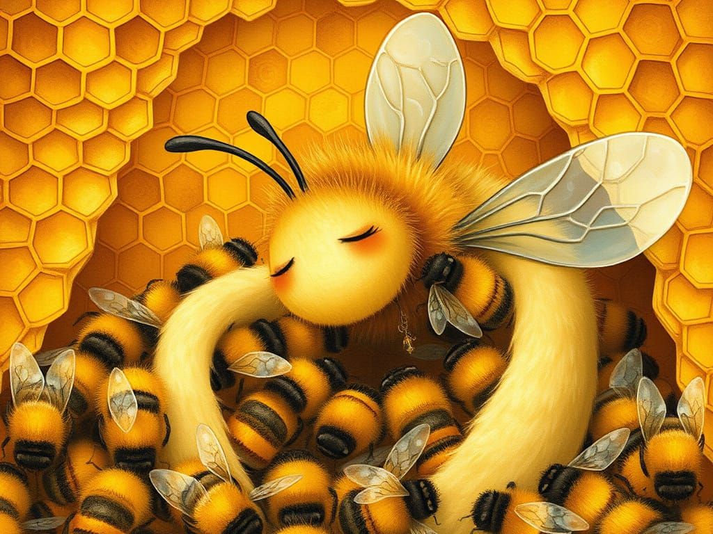 Queen Bee's Bedtime Story: Honeycomb Hive