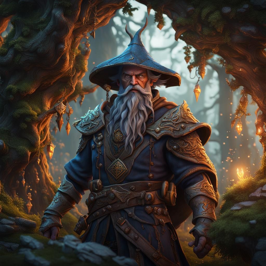 Detailed Matte Painting of Aberrant Woodmage