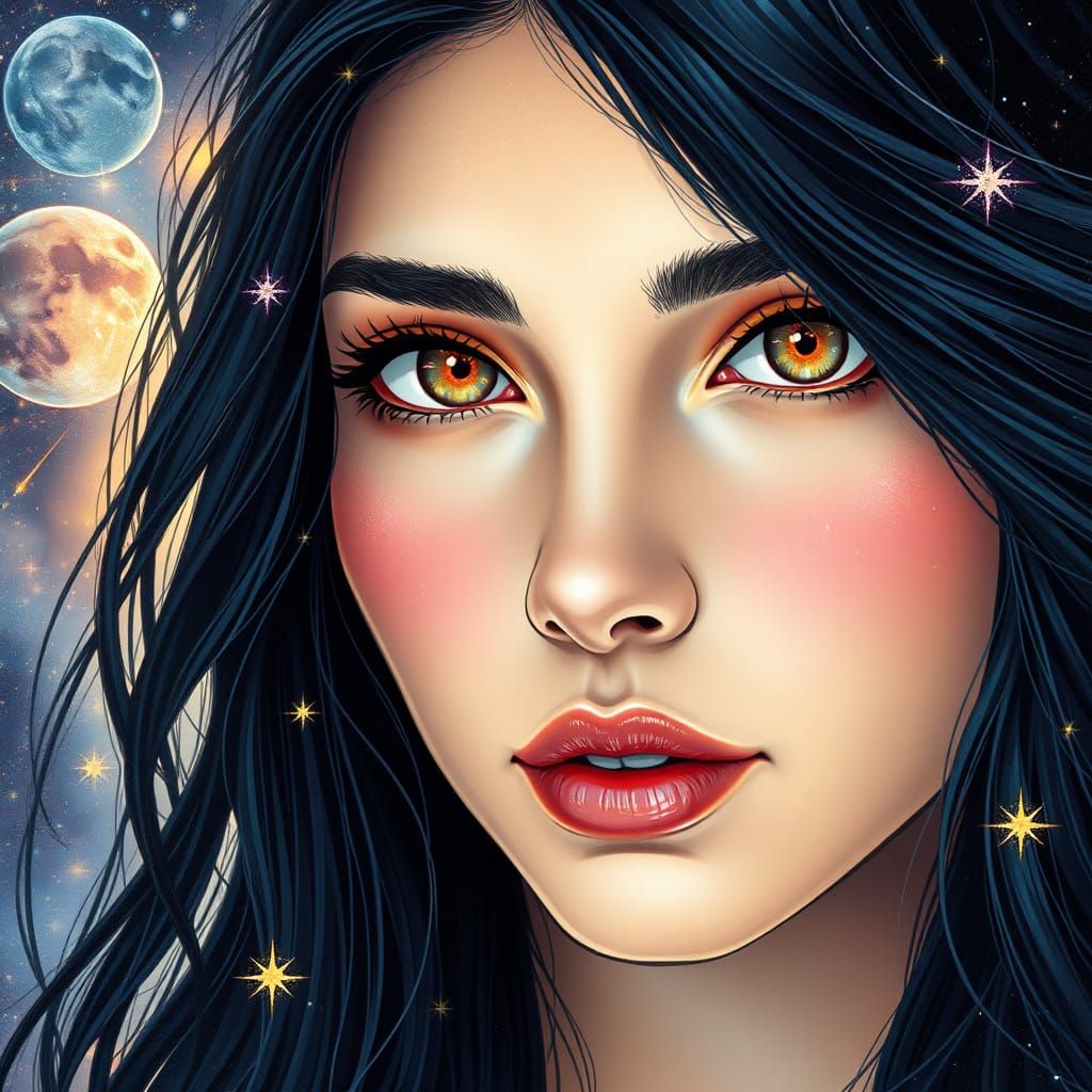 Cosmic Goddess Radiates Stardust