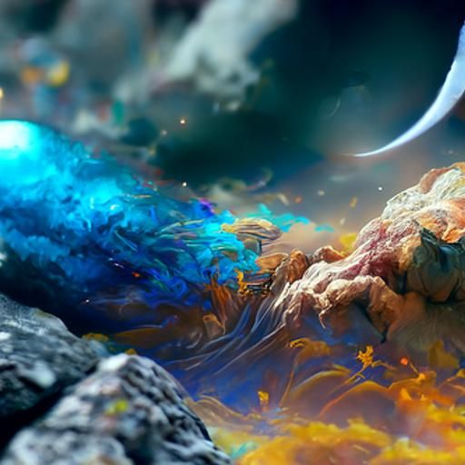 Detailed Celestial Matte Painting in 8K Resolution