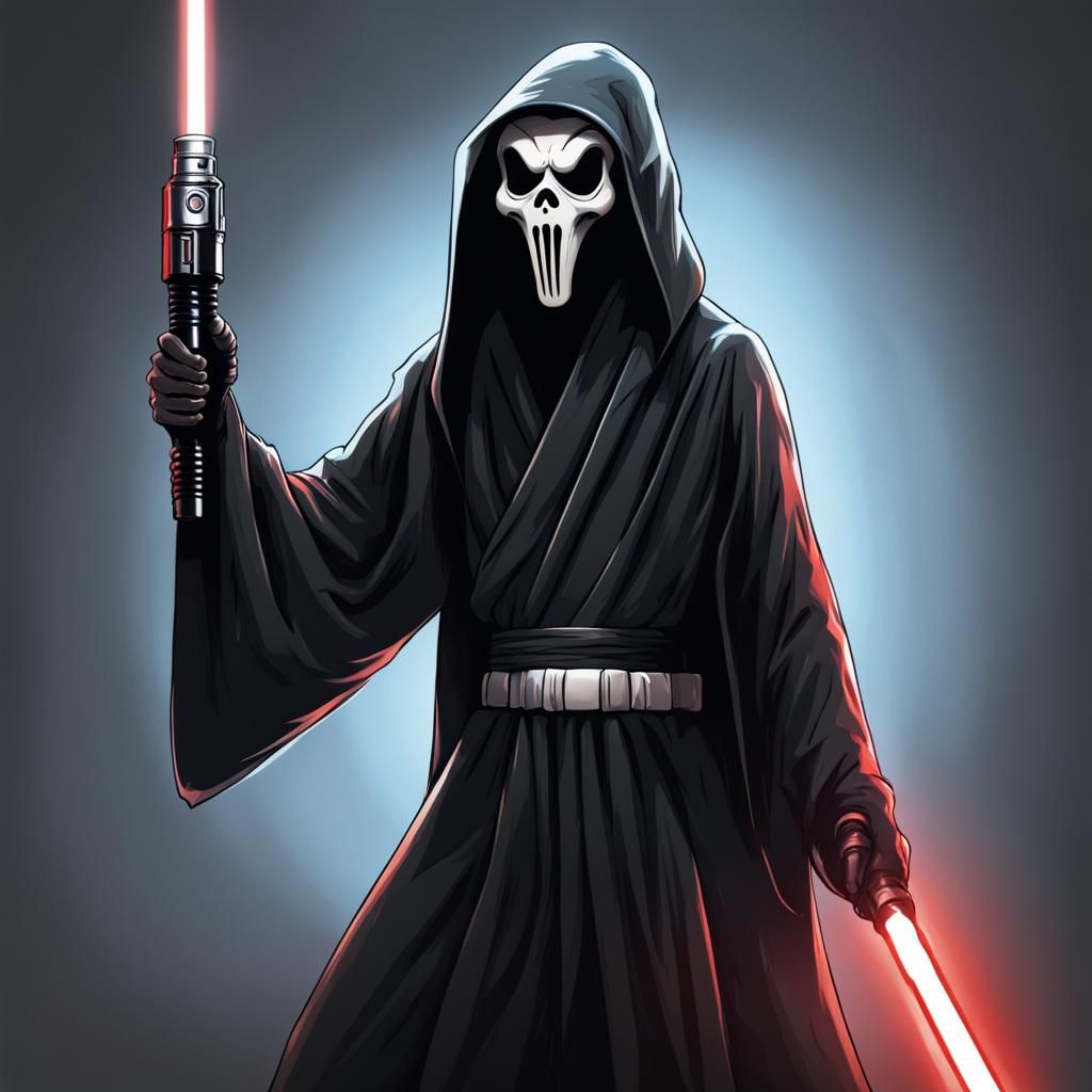 Scream Character Wields a Lightsaber