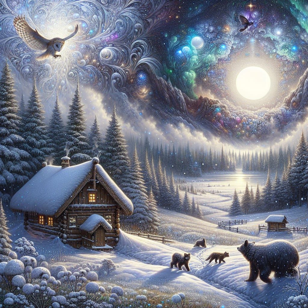 Winter Wonderland in Ethereal Ambiance