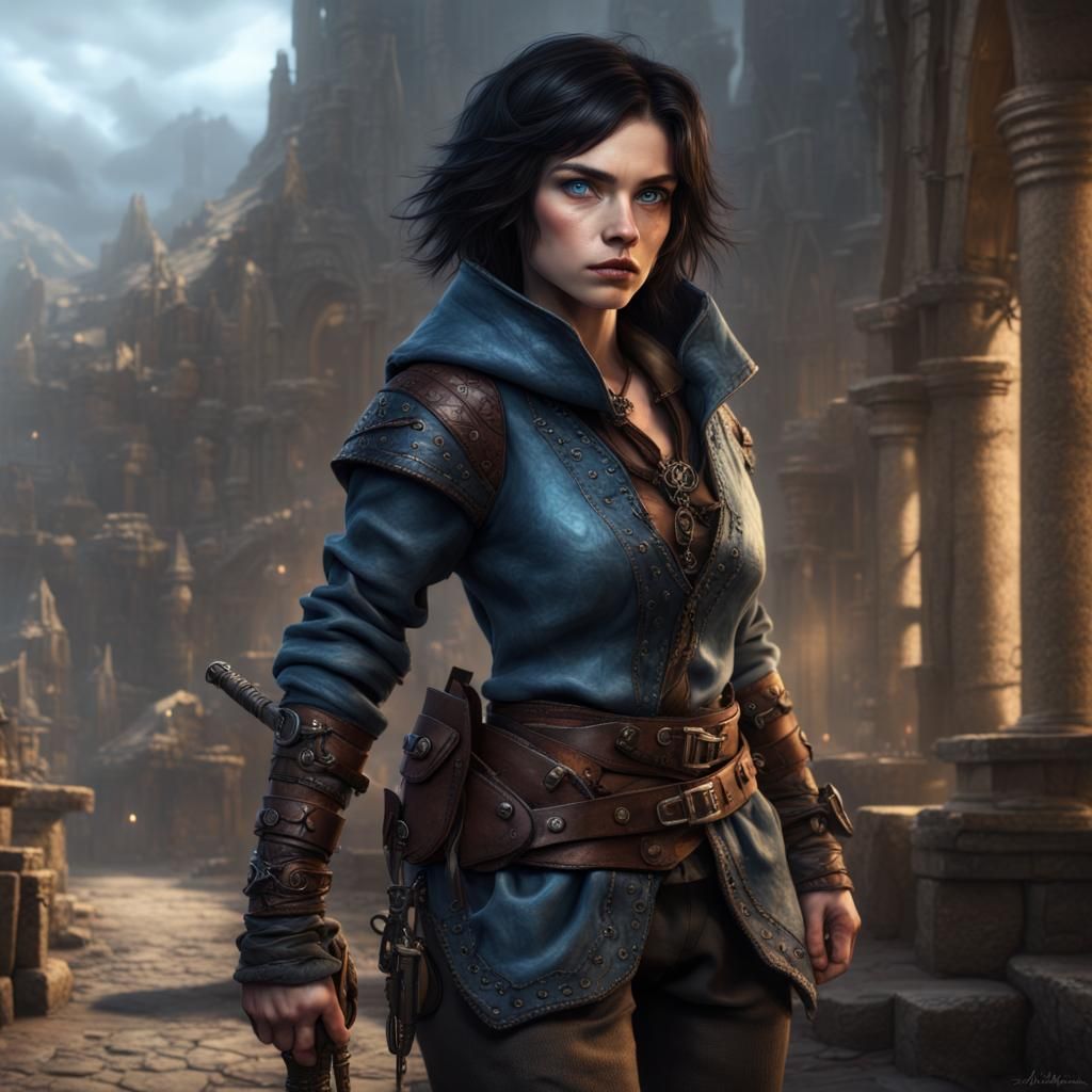 Halfling Assassin in Epic Digital Matte Painting