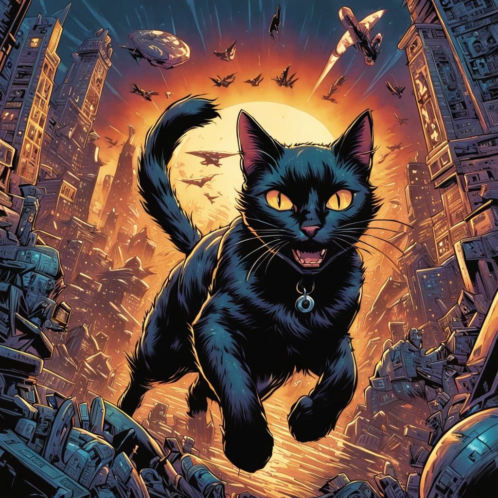Daring Feline Hero Saves the World