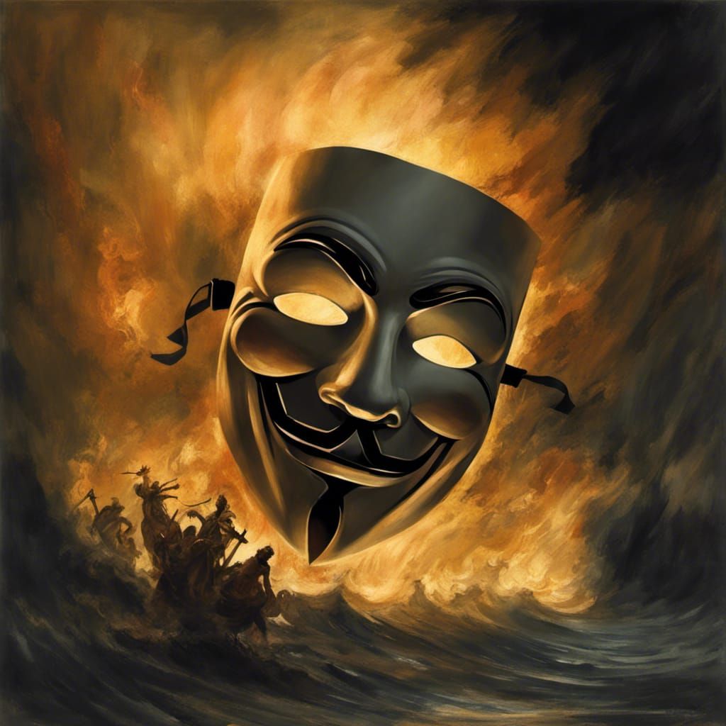 Anonymous Horror Mask Inspired by Gustave Doré