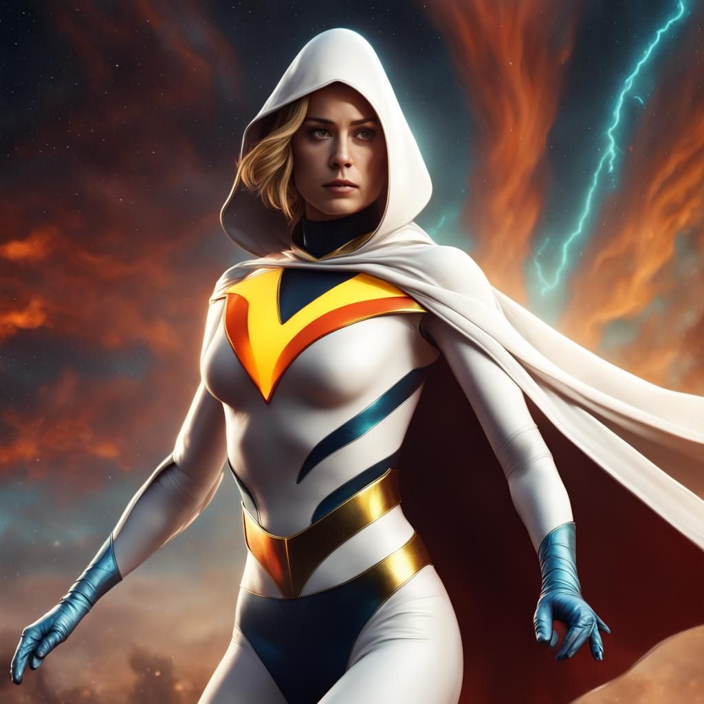 Brie Larson as Space Ghost in Detailed Matte Painting