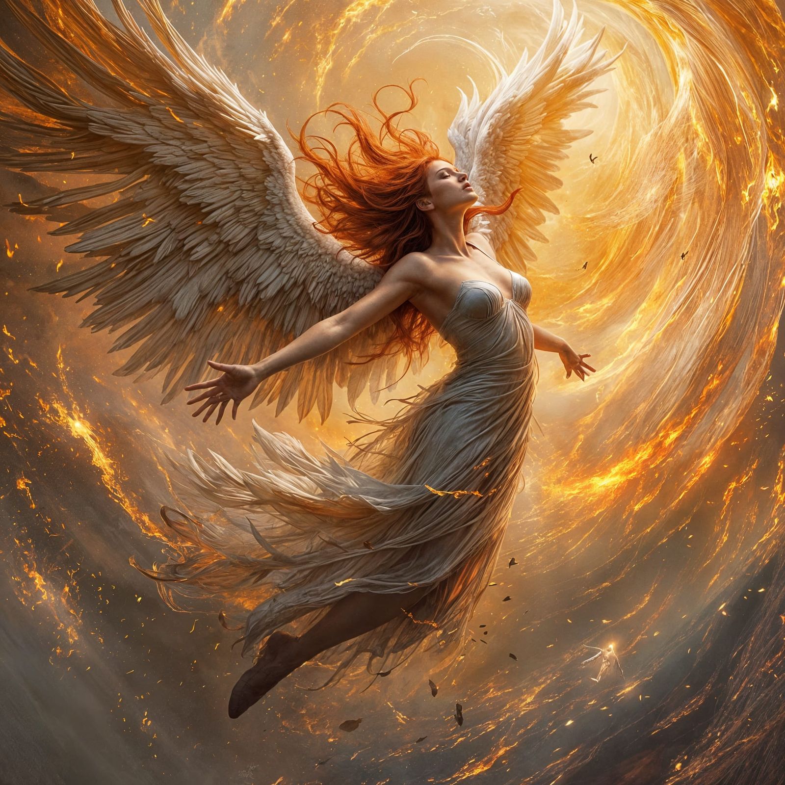 Fallen Angel in Flames