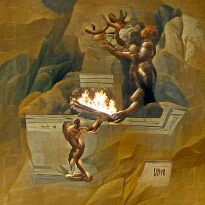 Prometheus Brings Fire to Mankind