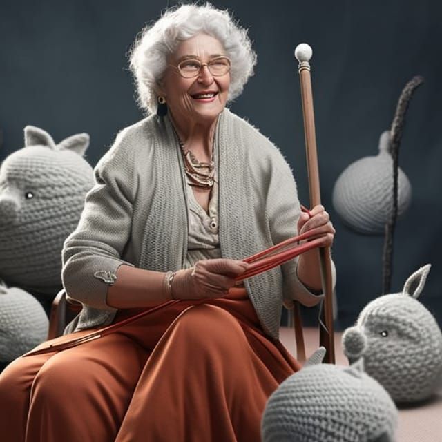 Well big yarn animals need extra big needles !