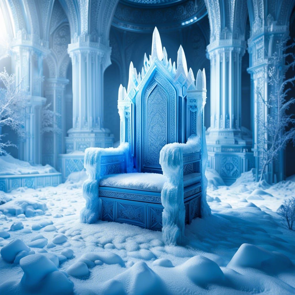 Monochromatic Ice Throne Fit for a King