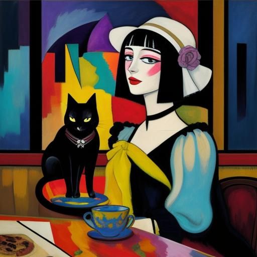 Vintage French Posters: House of the Black Cat