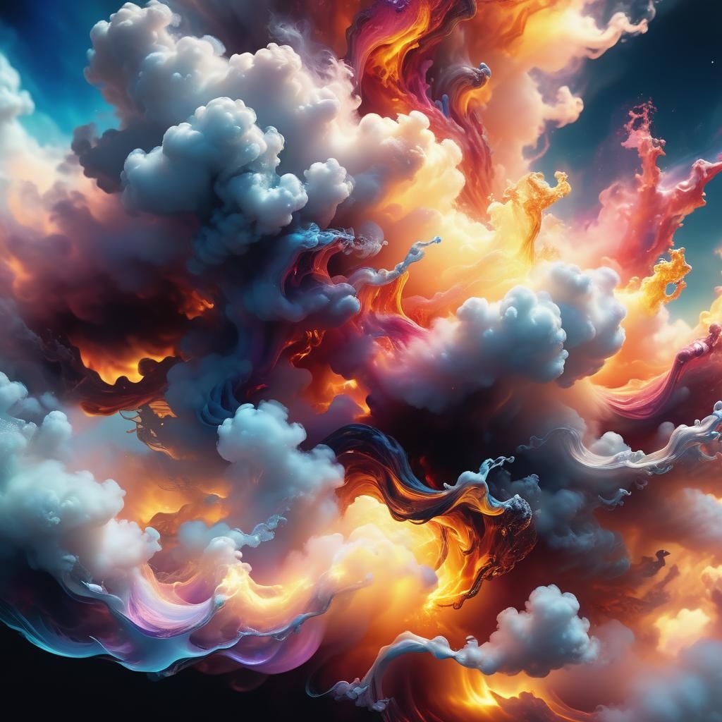 Surreal Embodiment of Elements in Digital Art