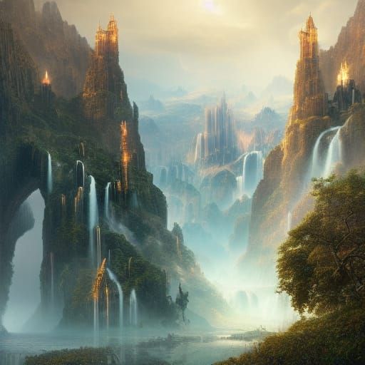 Expanding Landscapes: A Digital Matte Painting