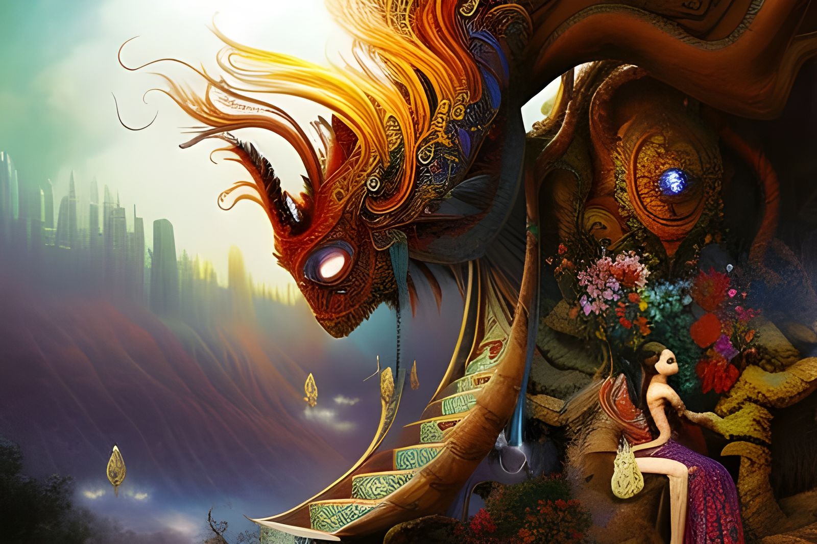 Psychedelic Digital Art: Shama Lama Ding Dong