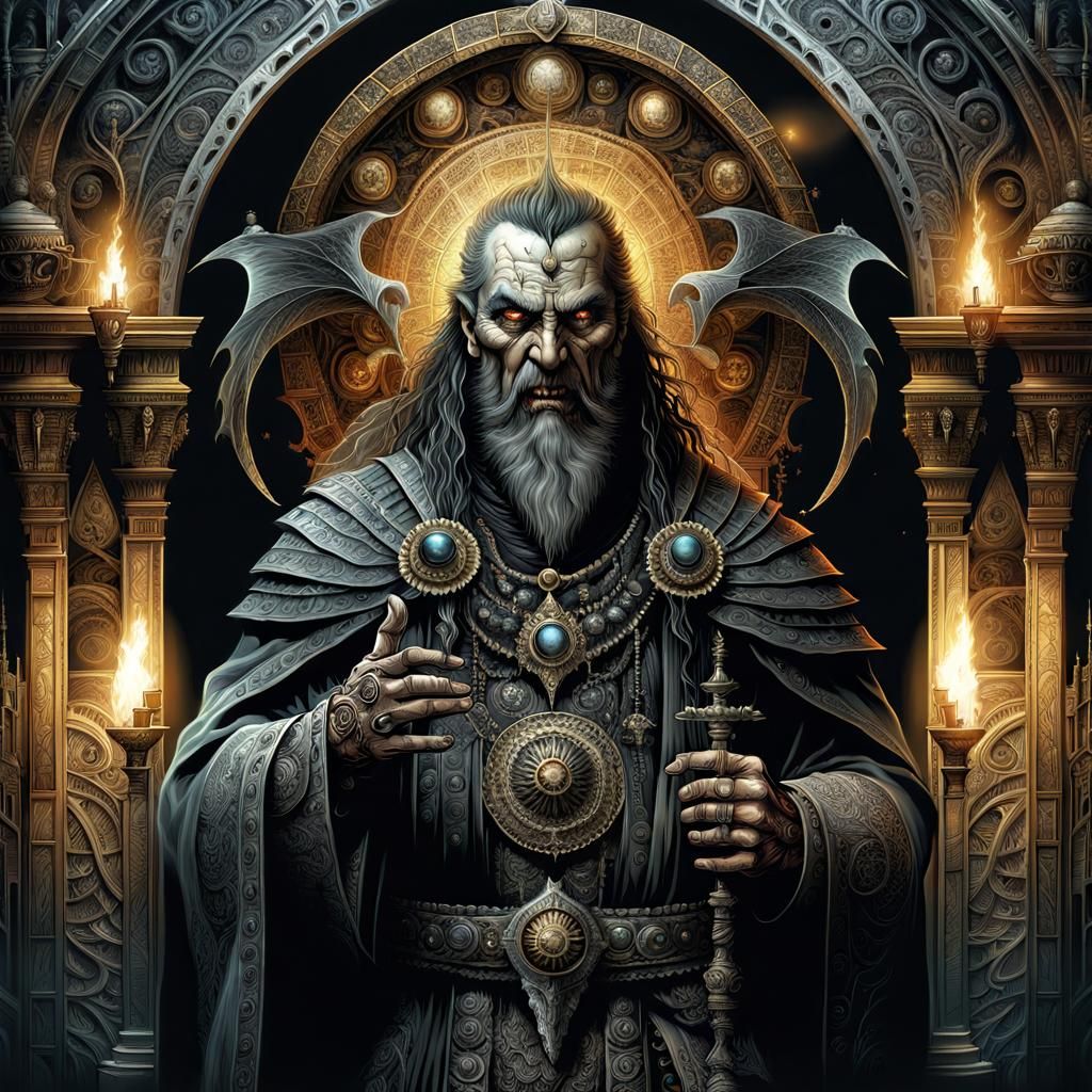 Evil Potentate in Comic Book Style