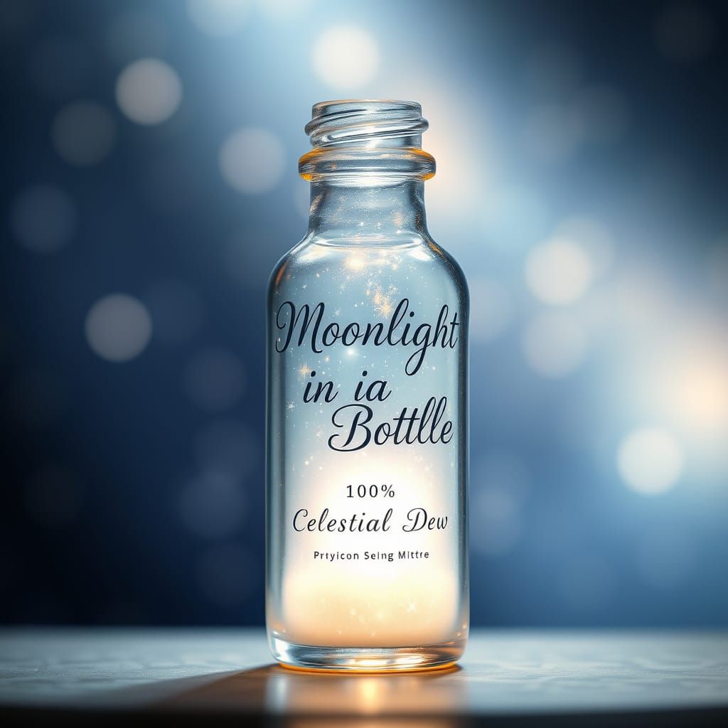 Ethereal Glass Vial with Celestial Dew