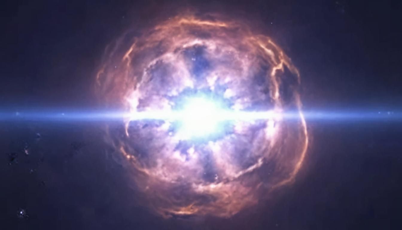 Stunning Galaxy with Supernova Eruption