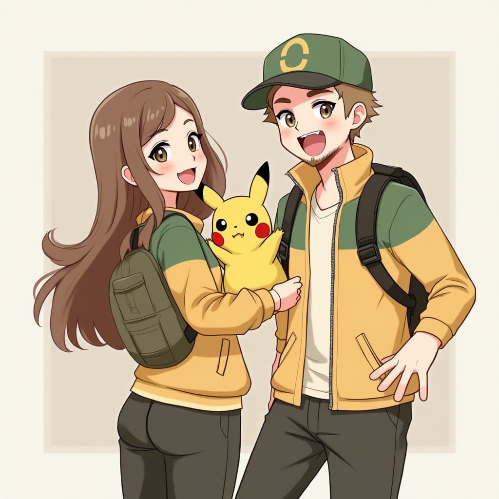 Pokémon Trainers in a Whimsical Adventure