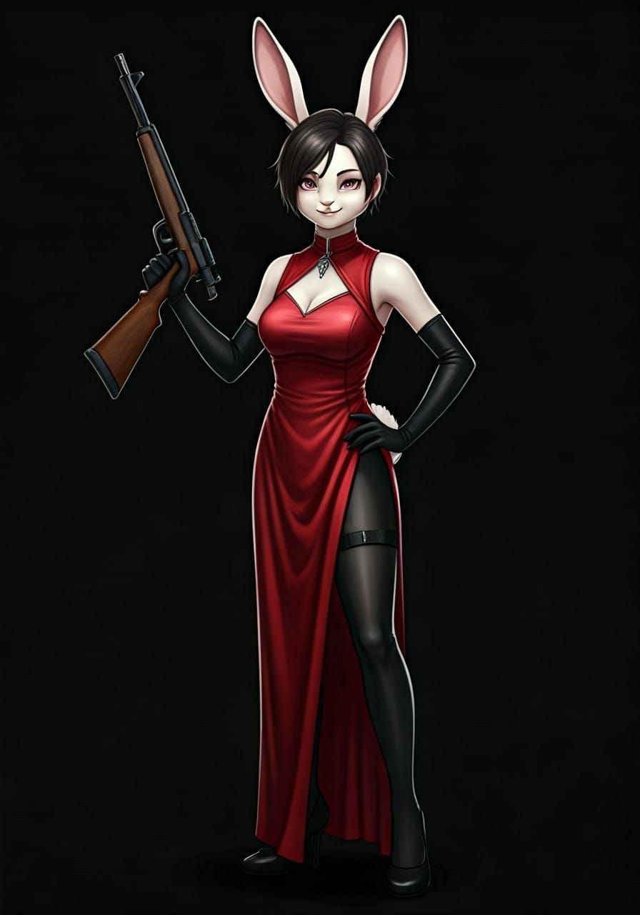 Rabbit Cosplay of Ada Wong from Resident Evil 2