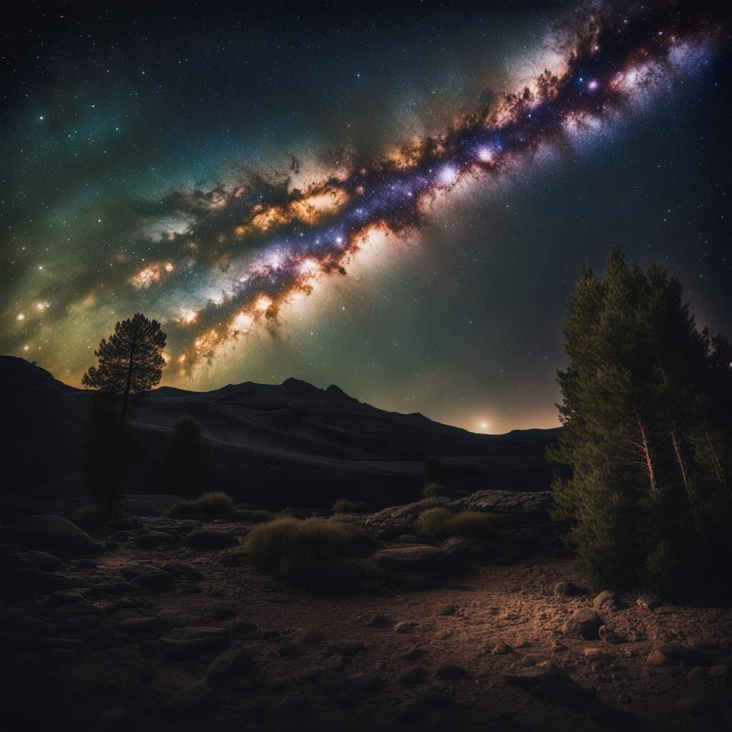 Stunning Cinematic Still of the Milky Way Galaxy