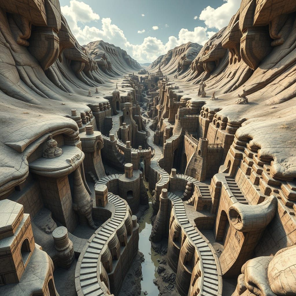 Mind-Bending Zoquean Landscape in Intricate Detail