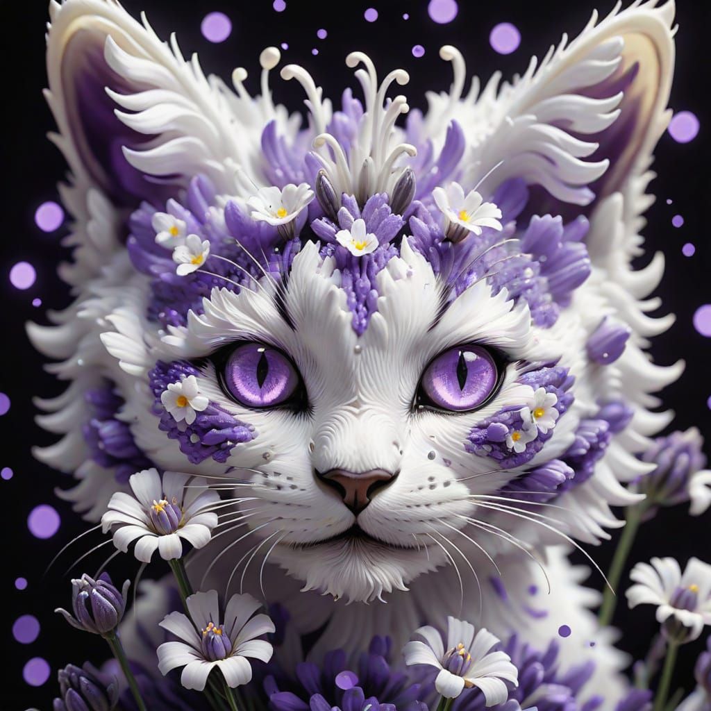 Cat Face Flowers Macro Photography in Vibrant Colors