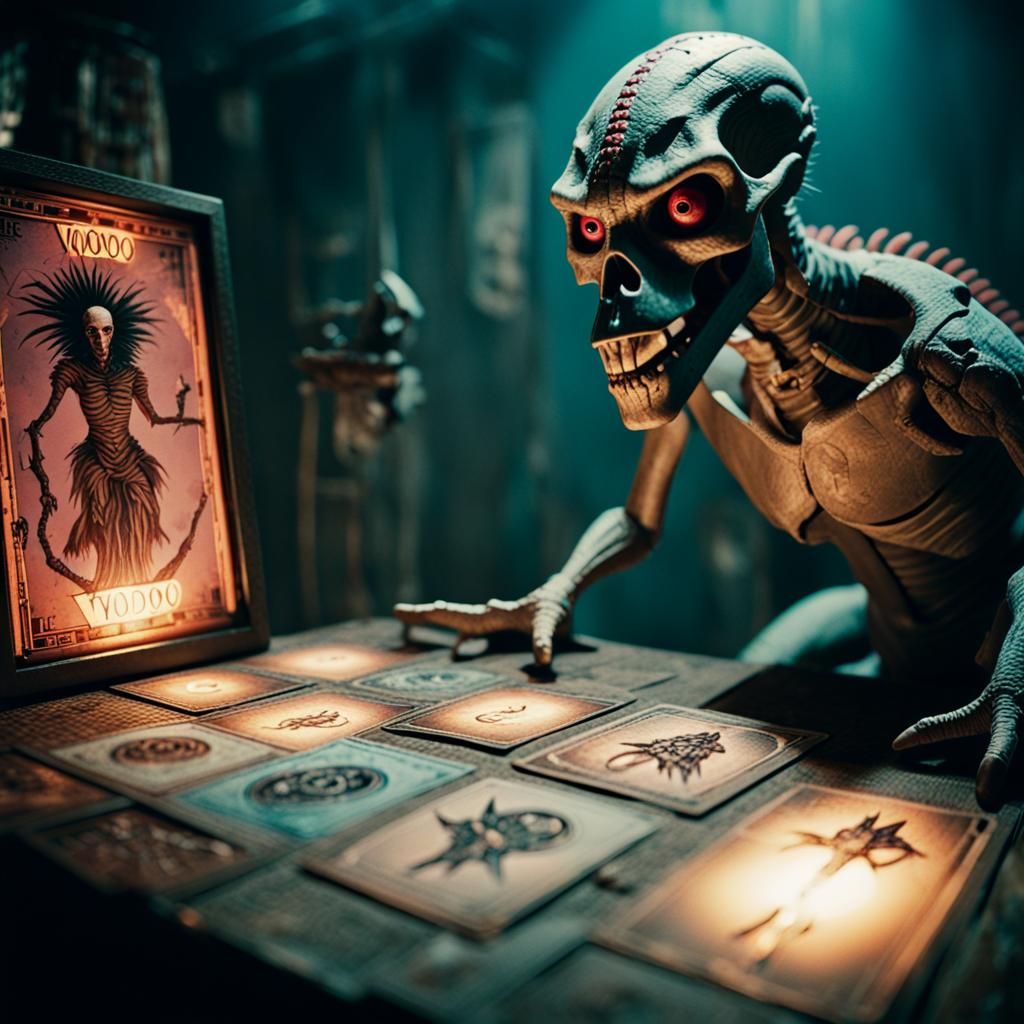 Voodoo Tarots Vision: Cinematic Film Still