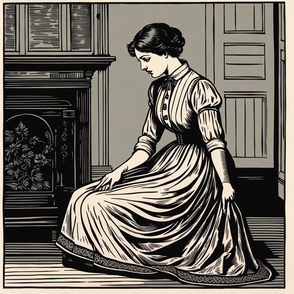 Edwardian Woodcut