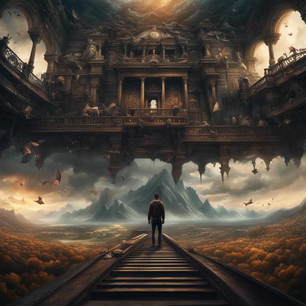 Epic Self Portrait in Digital Matte Painting Style