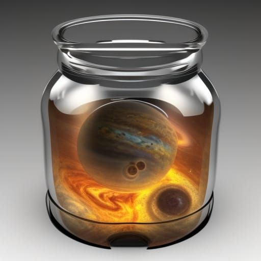 Universe in a Jar: Super Realistic Steampunk Engine