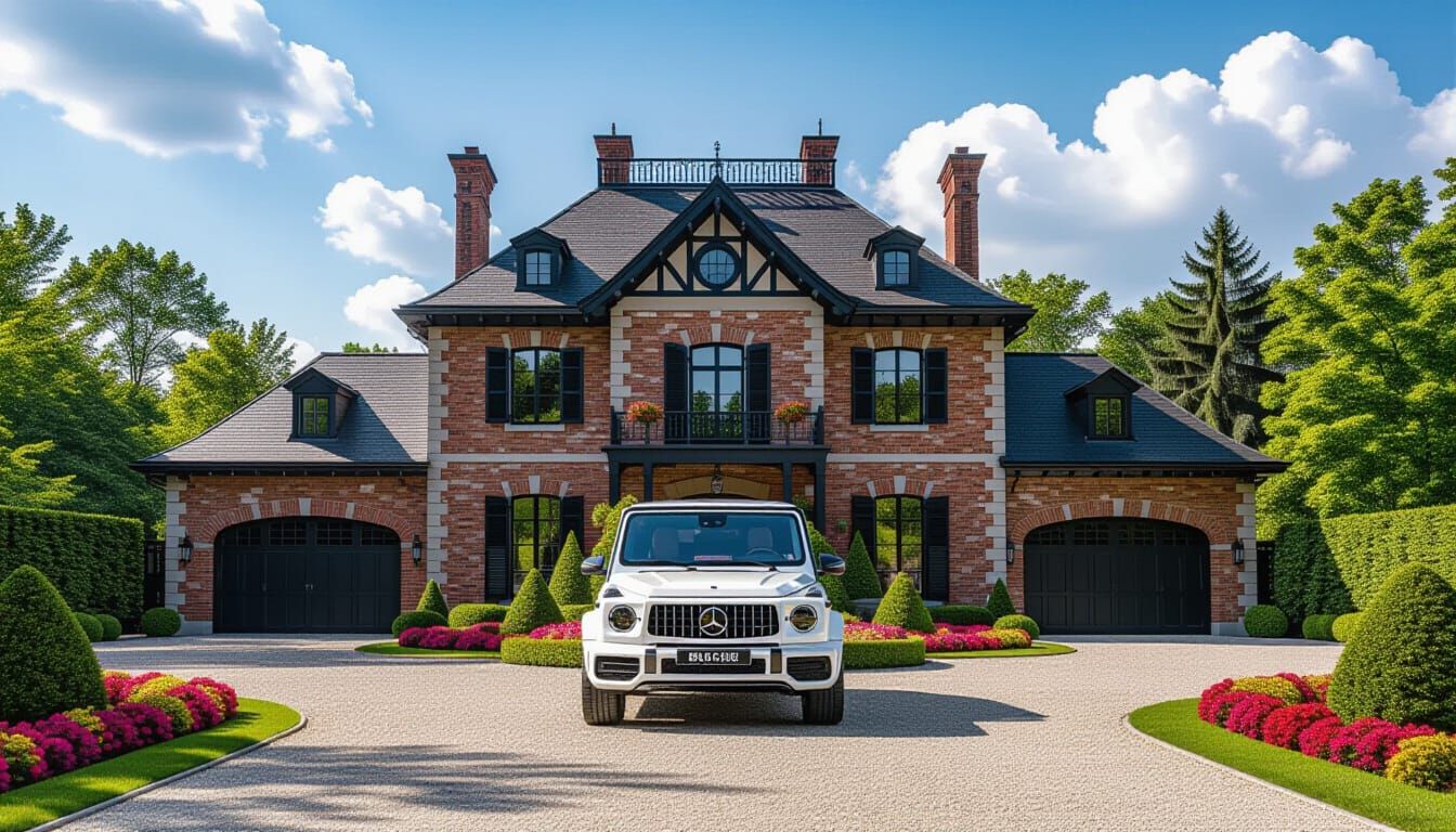 Victorian Chateau with Mercedes AMG G 63