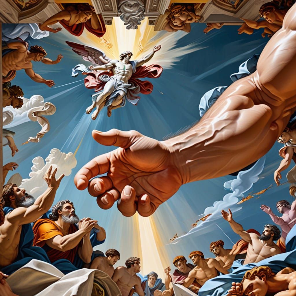 Modern Michelangelo: God Creates Adam in Contemporary Fashio...