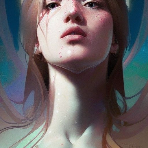 Detailed Portrait of Eleanor Rigby in Art Nouveau Style