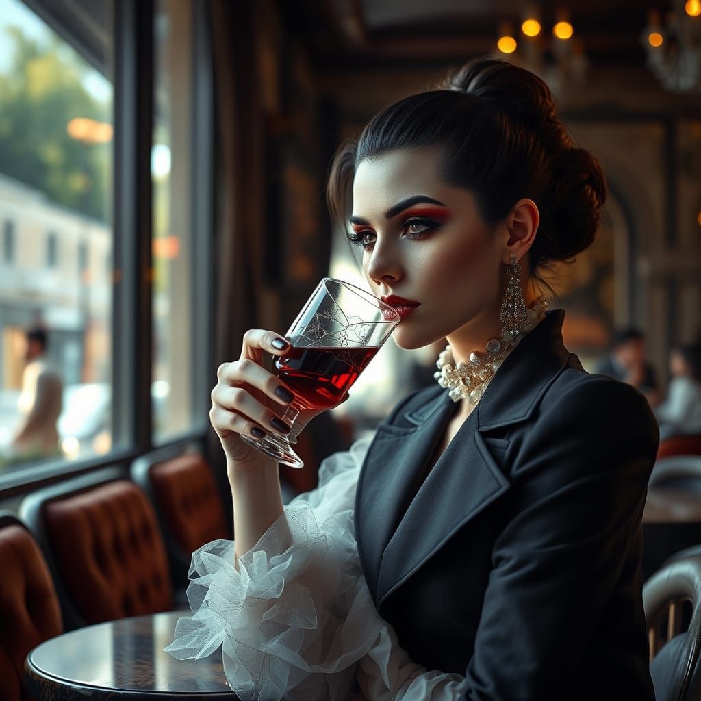 Modern Vampires in Haute Couture: A Stylish, Beautiful Scene