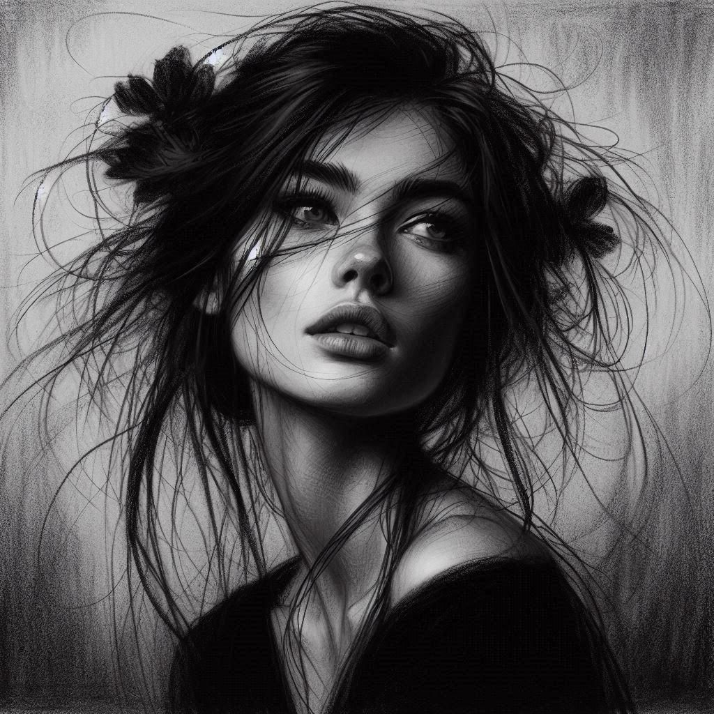 Simple Charcoal Drawing