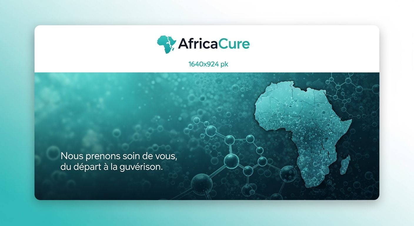AfricaCure Medical Facebook Cover Image in Matte Painting St...