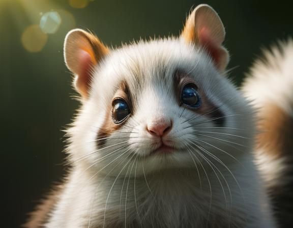 Kitten Panda Squirrel Hybrid in Hyperrealistic Style
