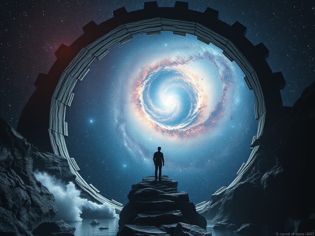 Cosmic Waterwheel with the Man of Destiny