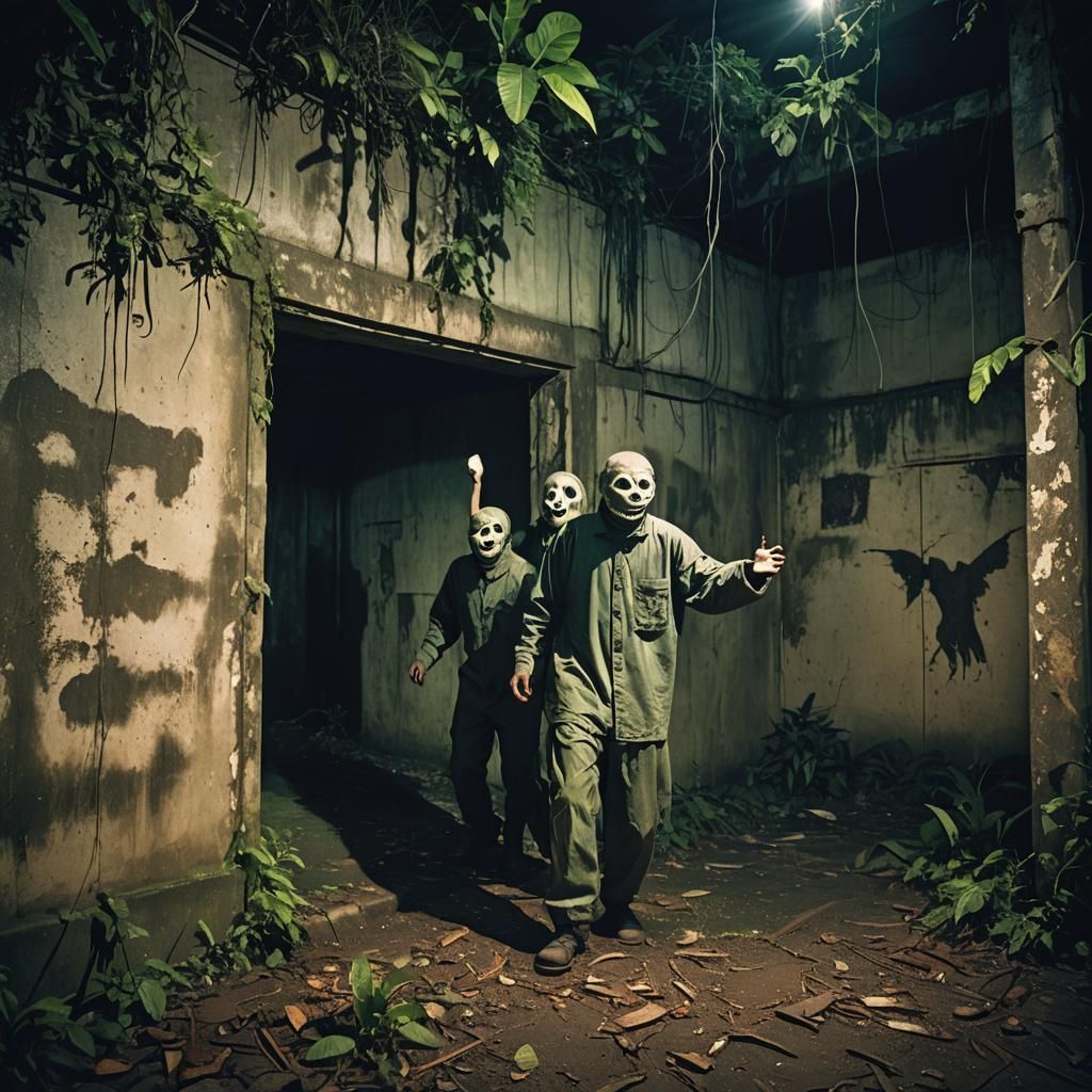 Terrifying Ghosts Dance in Abandoned Tropical Prison
