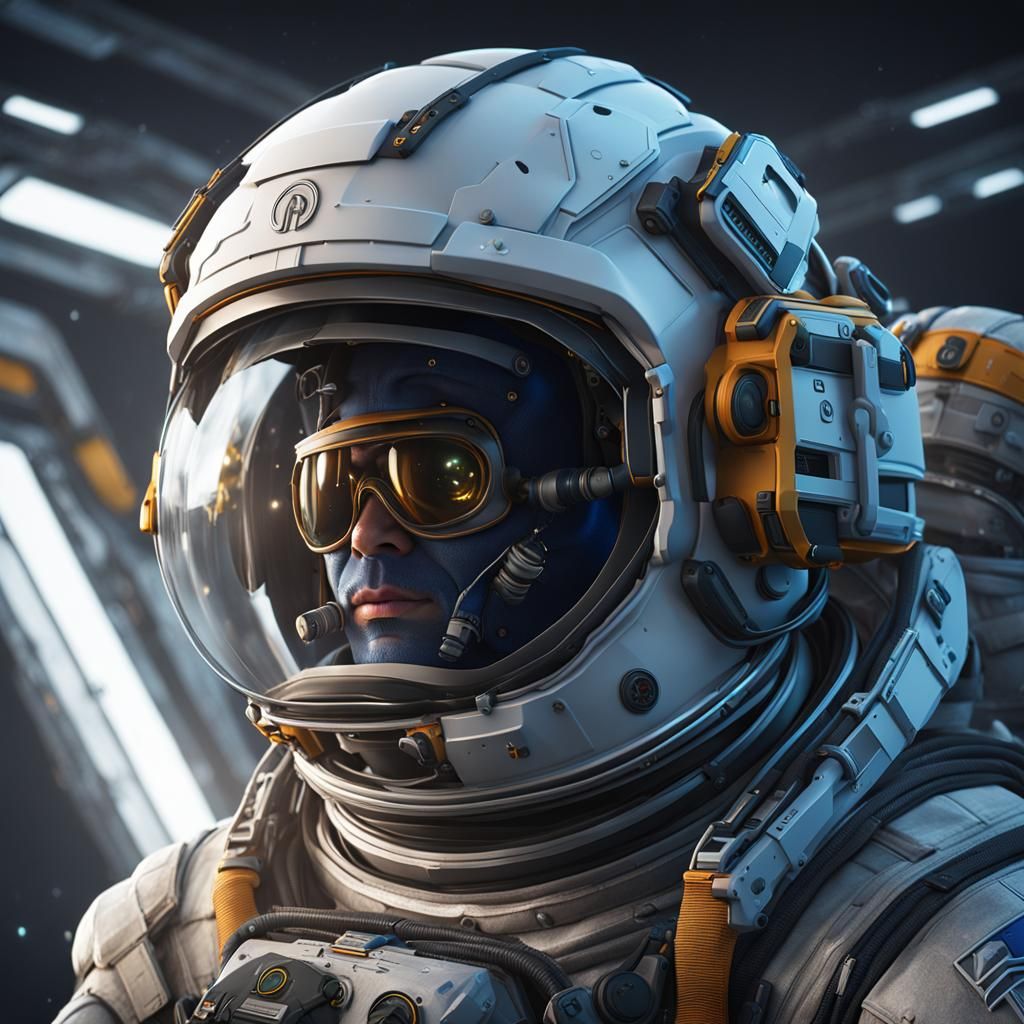 Advanced Space Station Maintenance Technician Helmet