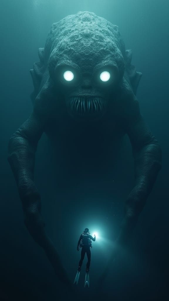 Hyper-Realistic Deep-Sea Encounter in 8K UHD