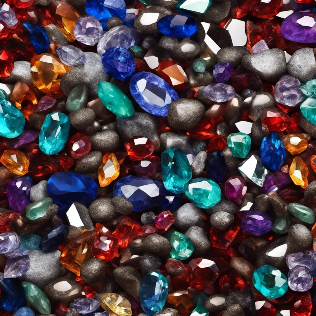 Pile of Beautiful, Shining Gemstones
