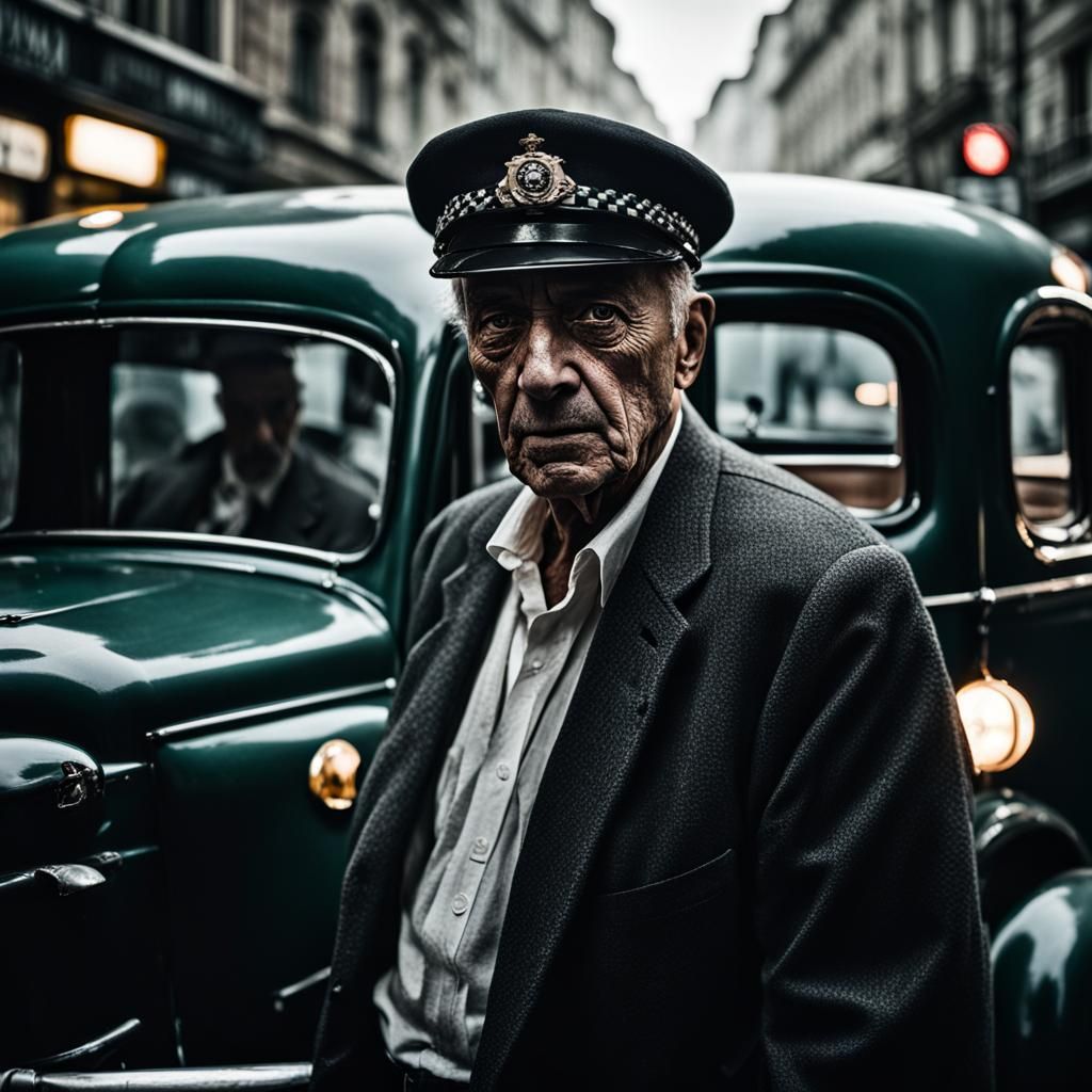 1940s Cab Driver Watches Gang Fight